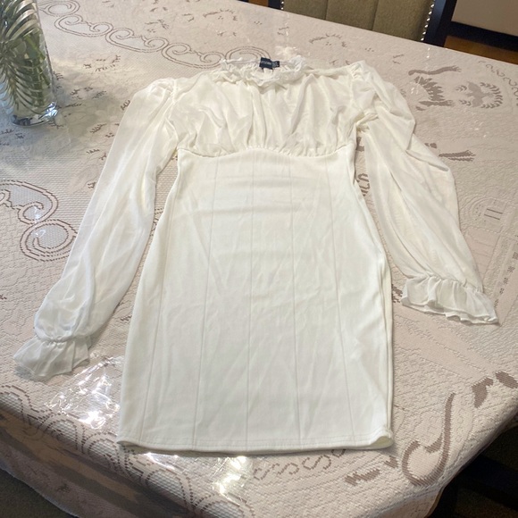 NEW cream bandage mesh dress - Picture 6 of 6